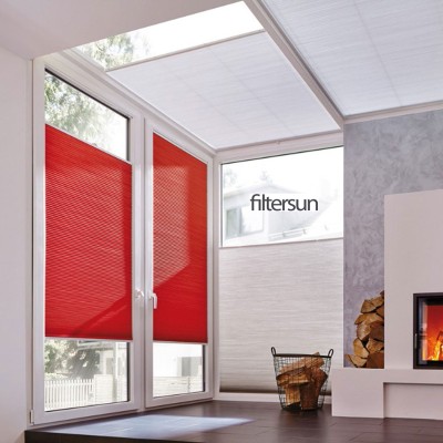 Store plissé entre parcloses