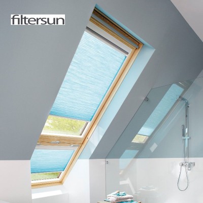 Store plissé pour fenêtre de toit