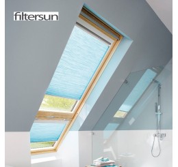 Store plissé pour fenêtre de toit