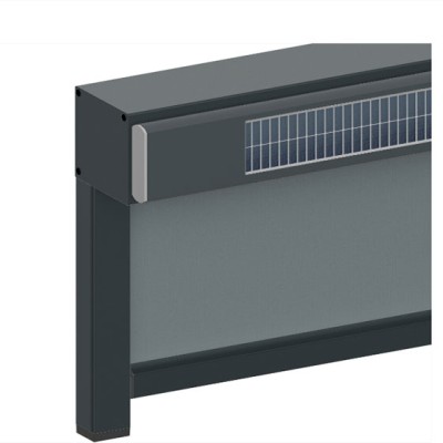 Store vertical avec coffre et coulisse + PROSCREEN 95 ZIP SOLAIRE