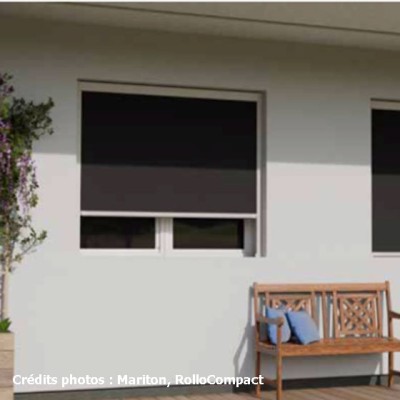 Rollocompact : store vertical screen extérieur à tirage manuelle