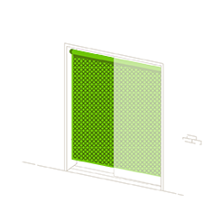 Moustiquaire plissé pour fenêtre ou baie vitrée